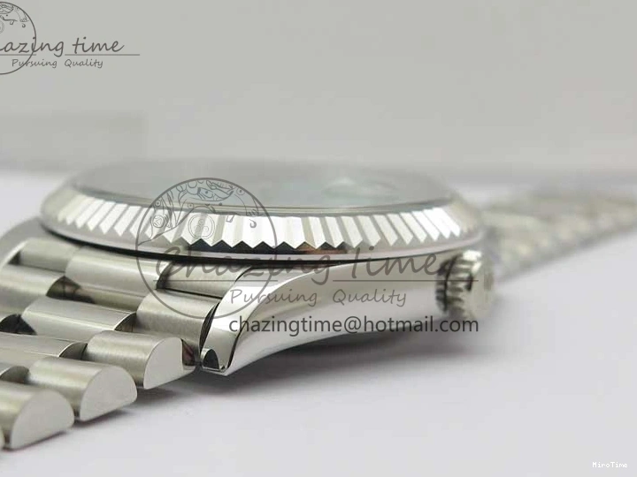 MiroTime 0421 WaterResistant Day Date 40 SS Bp Maker 1:1 Best Edition Tiffany Blue Roman Dial on SS Bracelet A 2549